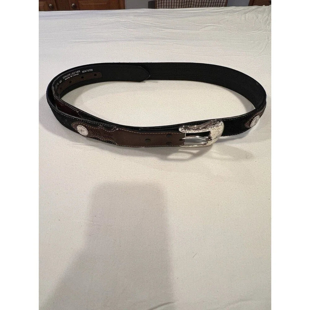 Nocona Genuine Leather Western Belt 46 Distressed